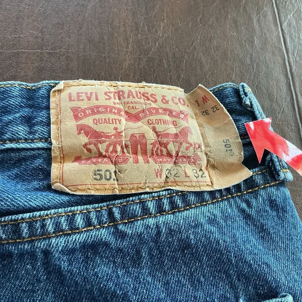 VTG Levis 501 Jeans Mens 32x32 Button‎ Fly Red Tab Mid-Wash Straight Leg Classic